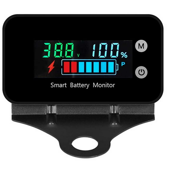 IPX7 Waterproof Battery Monitor with Bracket 7-100V Car Motorcycle Battery Meter