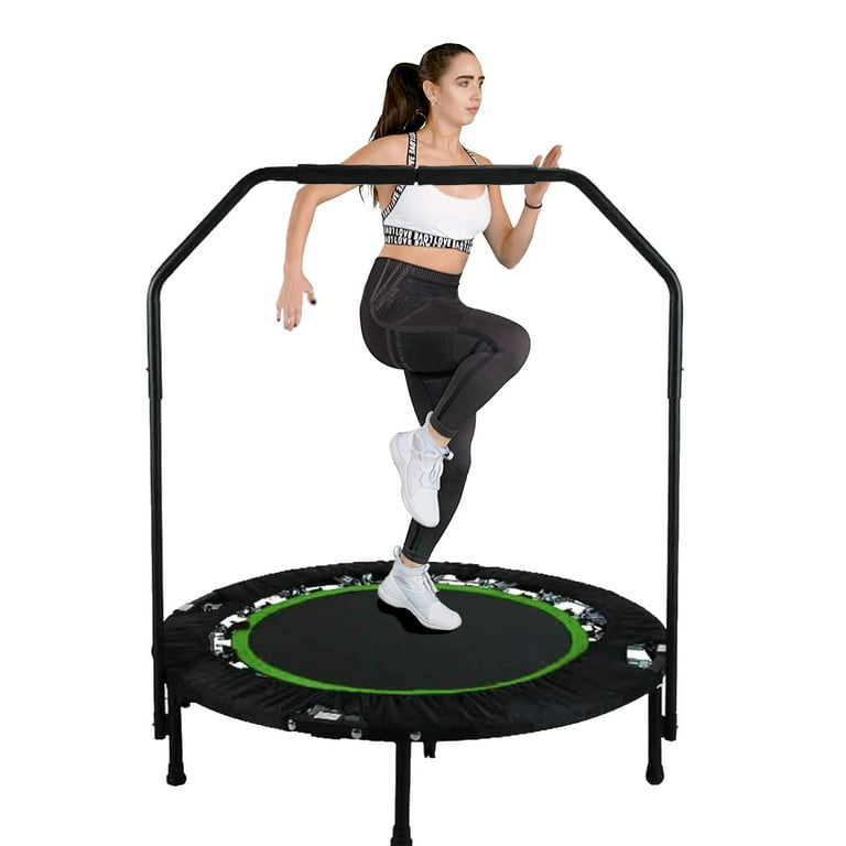 Workout Mini Rebounder 3.3 Foldable Round Fitness Trampoline with