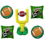 51" Football Goal + four 18" Game Day Birthday party balloons Decorations