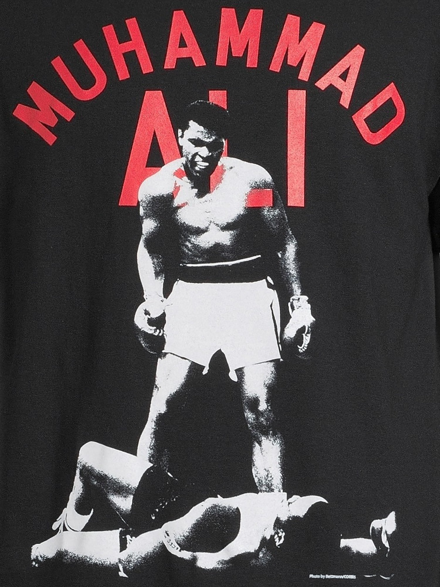 Muhammad Ali Men’s Oversize Print Graphic Tee with Short Sleeves, Sizes S-3XL