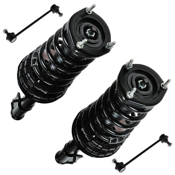 TRQ Shock Strut Coil Spring Assembly & Stabilizer Sway Bar Link Rear for Toyota PSA56287 Fits select: 1997-2001 TOYOTA CAMRY, 1999-2003 TOYOTA CAMRY SOLARA
