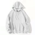 thumbnail image 4 of WZXFASHION Women's Back Floral Print With Drawstring Hooded Pocket Sweater Spring Savings Clearance designer pullover sweater, 4 of 4