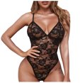 thumbnail image 1 of Mujeres sexy encaje hueco bordado flores sexy body lencería sexy Fridja  nalpqowj12081, 1 of 5
