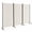 White, variant on Vebreda 3 Panel Folding Room Divider with Lockable Wheels, Durable Material and Sturdy Frame, Perfect for Multi-scene Use, folding privacy screen