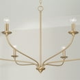 thumbnail image 5 of 6 Light Chandelier In Minimalist Style-24 Inches Tall And 39.75 Inches Wide-Matte Black Finish    -Traditional Installation Capital Lighting 449961Mb, 5 of 7