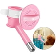 thumbnail image 1 of Dispensador de agua para perros y gatos, bebedero automático con boquilla de plástico, bebedero, fuente colgante, alimentador (rosa), 1 of 7