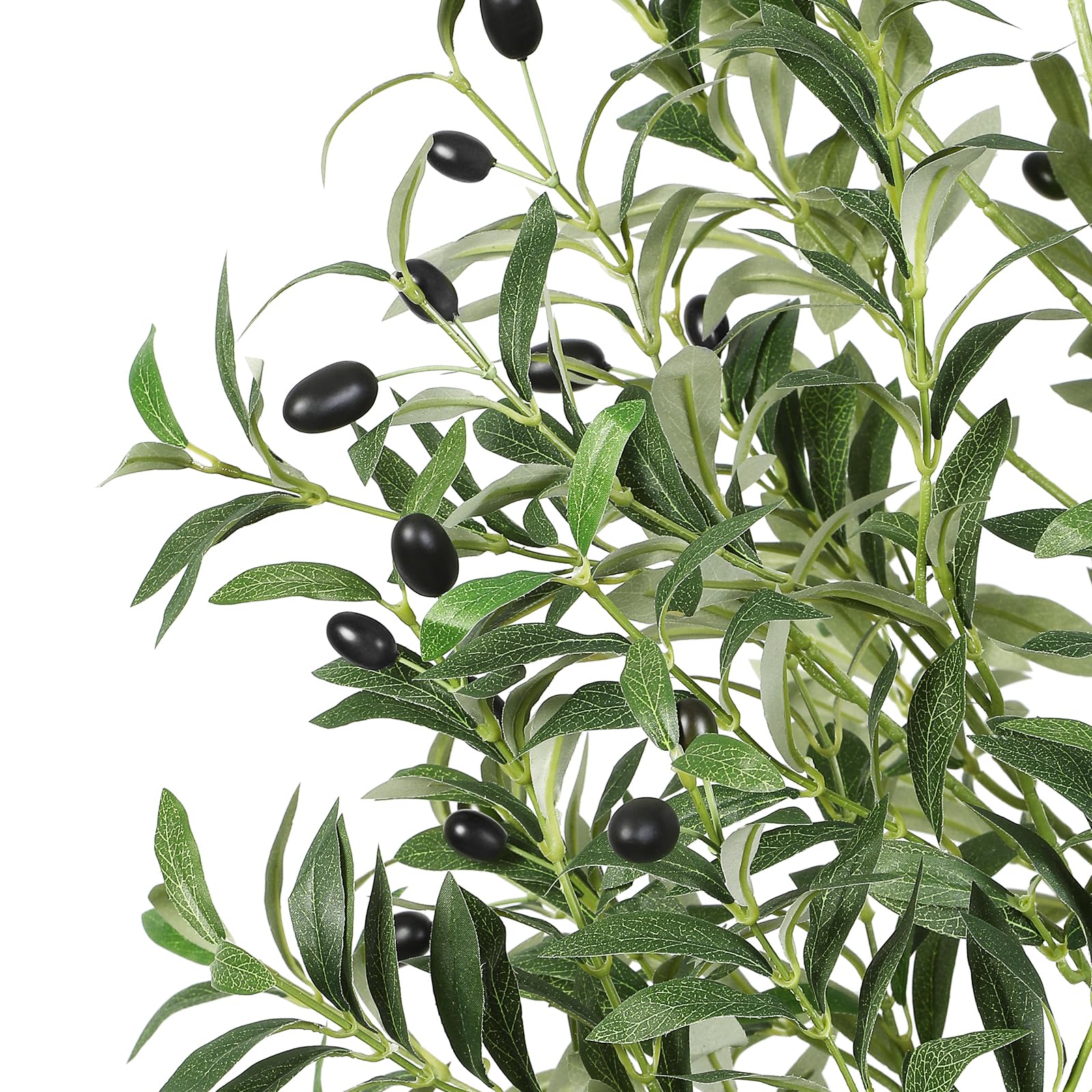 Lolsea 6-Foot Artificial Olive Tree with Natural Wood Trunk photo 8
