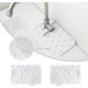 thumbnail image 1 of 2 alfombrillas de silicona para fregadero, miniprotector de salpicaduras para encimera de cocina, diseño autodrenante (blanco + blanco, 21 x 14 cm), 1 of 5