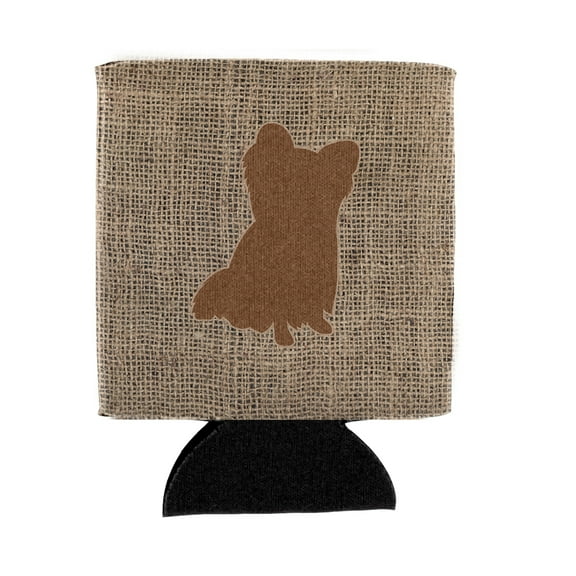 Chihuahua Burlap and Brown BB1115 Can or Bottle Hugger