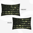 thumbnail image 2 of Sikiie American Flag Camo Print Plush Pillow Cover, Wrinkle-proof and Stain-resistant Pillow Protector without Pillow Core, Home Decoration-20"x30", 2 of 6