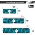 thumbnail image 4 of Coolnut 2 PCS Faucet Splash Catcher, Tulips Microfiber Cloth Kitchen Faucet Absorbent Mat Sink Splash Guard Faucet Mat Sink Water Absorbent Mat for Kitchen, 14"x5", 4 of 7