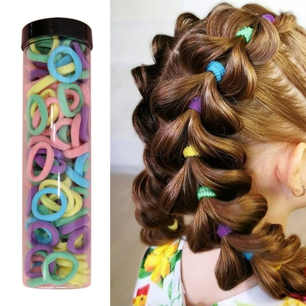 Pack Hair Ties Baby Toddlers Girls Elastics Hair Bands Black Colorful