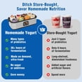 thumbnail image 5 of DKMOCO Yogurt Maker with 8 Glass Jars, Temp Adjustable Control Yogurt Machine, Homemade Greek & Probiotic Yogurt, BPA-Free, 48 oz Total,, 5 of 8