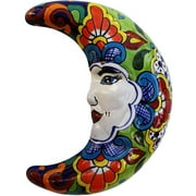 Mexican Talavera Ceramic Moon Face