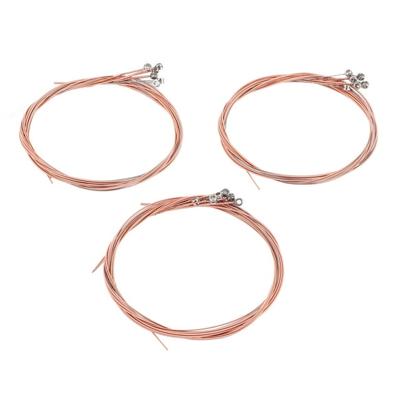 Reemplazo de cuerdas de guitarra, 3 juegos de cuerdas de guitarra acústicas de acero universales, muy versátiles Jadeshay A