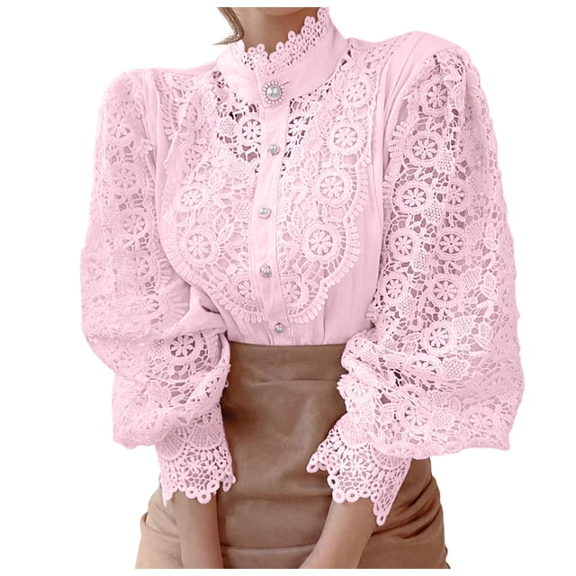 Top holgado y elegante con botones y patchwork floral para mujer - Blusa transpirable de poliéster para primavera/verano/otoño, oficina/playa/citas