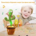 thumbnail image 3 of Batido eléctrico con la canción Bailando Cactus Niños Educación temprana Juguetes de peluche Hugtrwg Para estrenar, 3 of 8