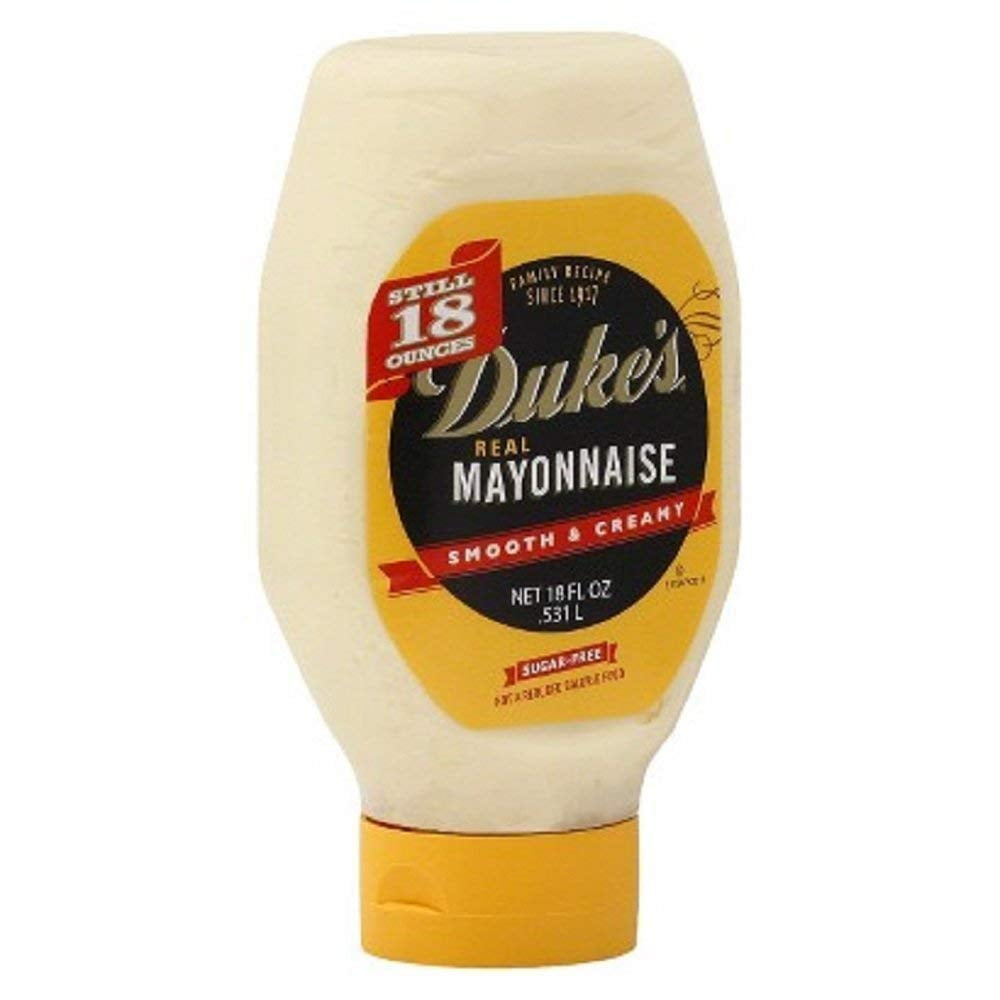 12 PACKS Duke's Real Mayonnaise Squeeze Sugar Free 18 Ounce