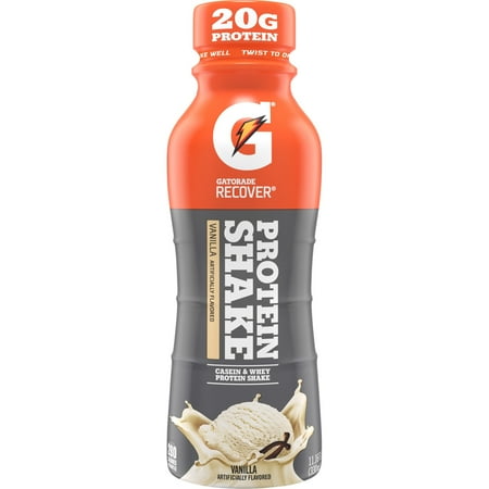 Gatorade Recover Vanilla Ready to Drink Protein Shake, 11.16 oz Plastic Bottle