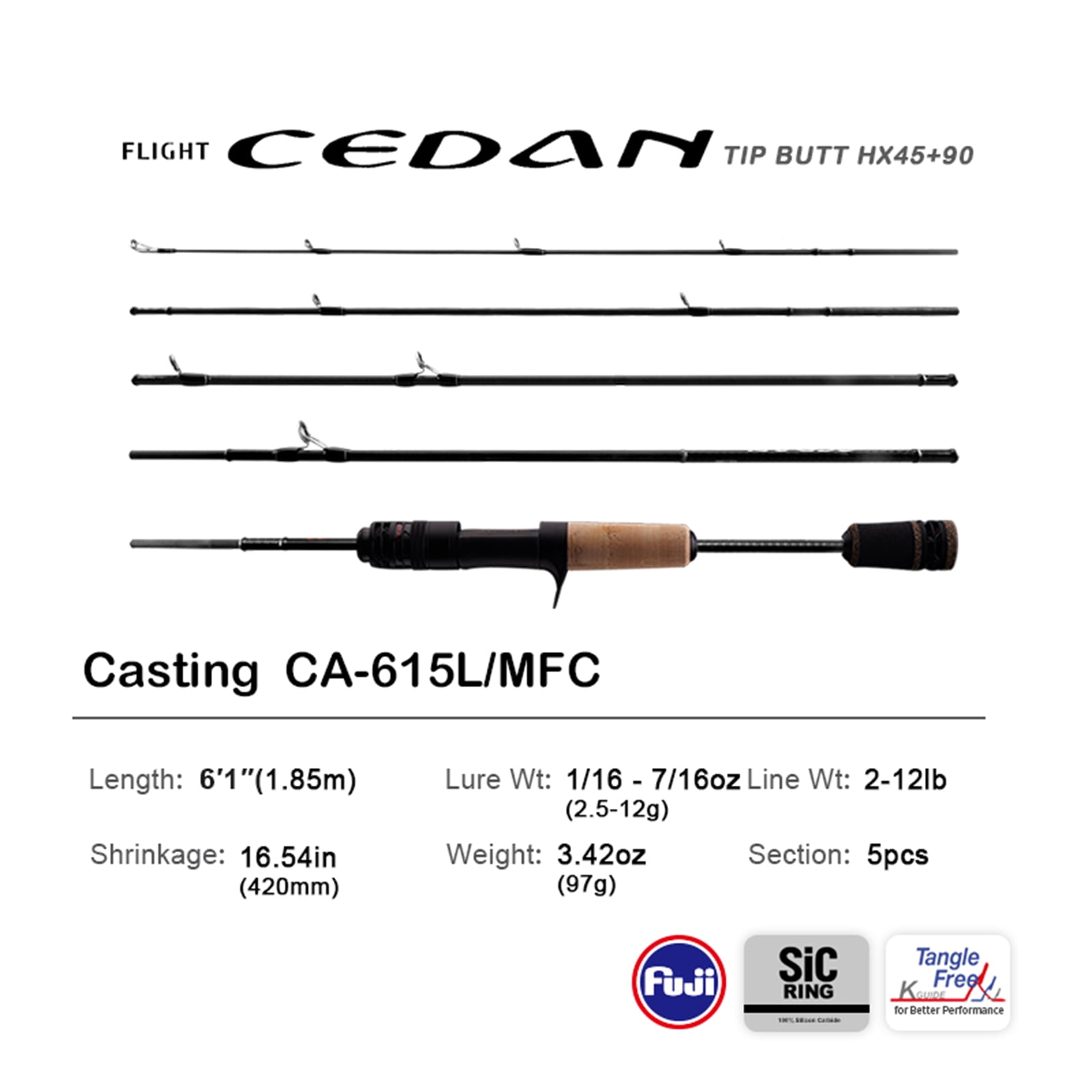 PURELURE NEW CEDAN Solid Tip Bass Rod 36T Carbon Casting Spinning Fishing Rods Baitcasting 2.5g-12g Fast Trout Rod Perch Rod