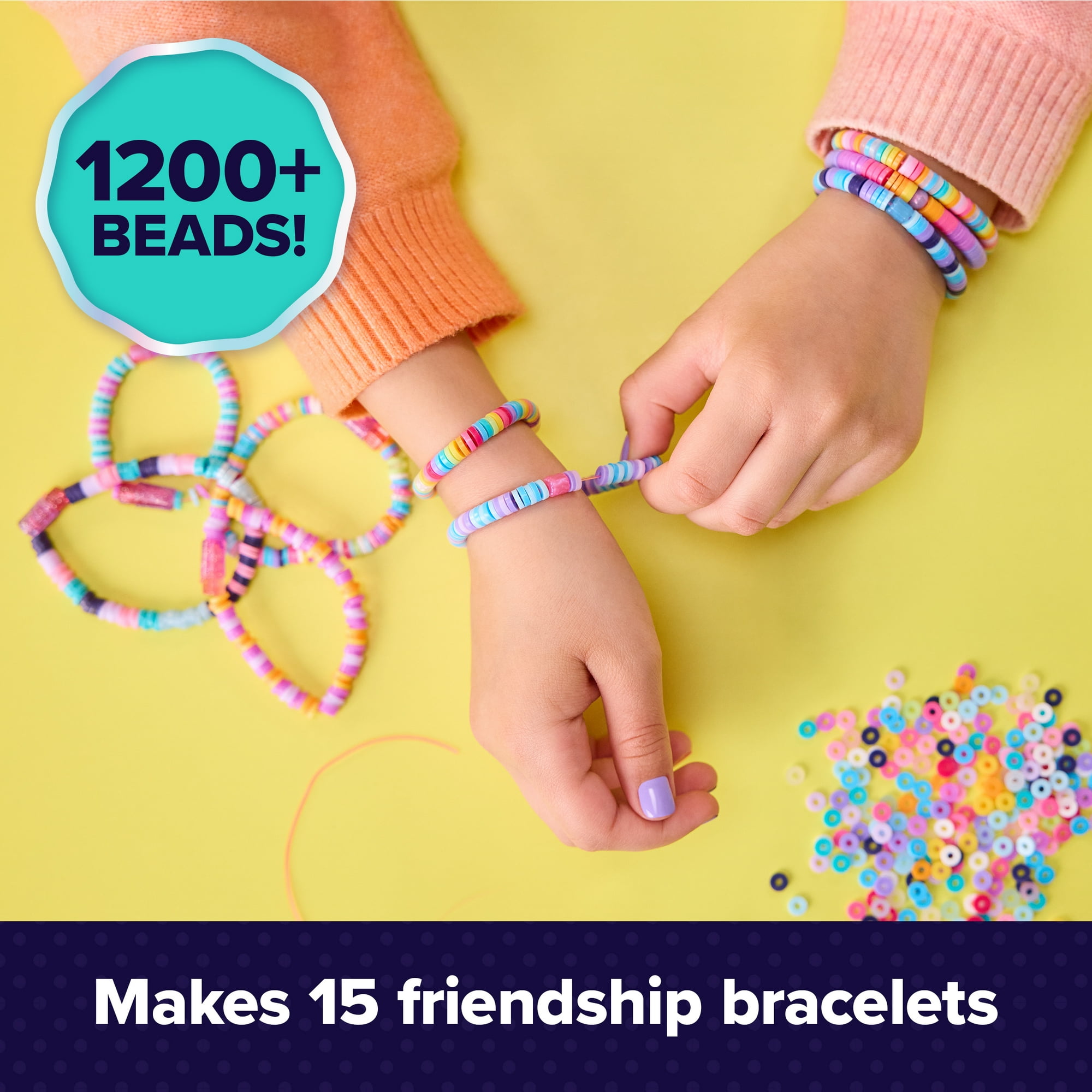 Cool Maker, Stack’d Heishi, Atelier à bracelets avec stylo à perles et plus de 1 200 perles pour bracelets, permet de créer 15 bracelets, activités artistiques et manuelles pour filles à partir de 7 a Cool Maker, Stack’d Heishi, Atelier à bracelets avec stylo à perles et plus de 1 200 perles pour bracelets, permet de créer 15 bracelets, activités artistiques et manuelles pour filles à partir de 7 ans