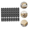 thumbnail image 3 of VERDANVERSE 20 Pcs Raccords de Raccordement en Acier Inoxydable Noir Supports Plats pour Utilisateurs, 3 of 8