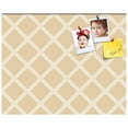 thumbnail image 2 of PinPix 16x13 Custom Cork Bulletin Board Diamond Modern Pattern Beige Poster Board Has a Fabric Style Canvas Finish, Framed in Diamond Modern Pattern Beige, by ArtToFrames (PinPix-1800), 2 of 5