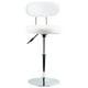 thumbnail image 3 of Silla Giratoria FURWOO Piel Sintética Blanca para Salón y Oficina, 3 of 8