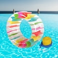 thumbnail image 1 of Colaxi Inflatable Water Wheel Swimming Pool Float Family Inflatable Raft Inflatable Roller Float Float Tube for Indoor Grass Playing 100cmx60cm, 1 of 8