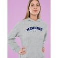 thumbnail image 2 of Hawkins 1983 Navy Blue Hoodie Women -Smartprints Designs, Female Small, 2 of 4