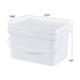 thumbnail image 2 of Tstorage 4 Packs Plastic Bucket with Airtight Lid, Food Storage Bucket, White, 3 Gallon, 2 of 7
