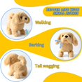 thumbnail image 2 of Cachorro de peluche Golden Retriever, perro electrónico interactivo que camina, ladra, mueve la cola y se estira, animal de compañía para niños pequeños, 2 of 5
