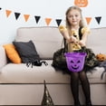 thumbnail image 5 of BNNG Halloween Trick or Treat Pumpkin Bucket, Jack O Lantern Candy Basket and Buckets for Trick or Treating, Orange Halloween Pails with Handle for Kids Party Favors Supplies Props, 5 of 5