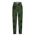 thumbnail image 5 of Zpanxa Women Star Print Joggers Sweatpants Casual Loungewear Drawstring Ankle Pants for Workout, 5 of 5