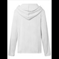 thumbnail image 4 of Sudadera con Capucha para Mujer, Informal, Holgada, de Larga, con Cuello en V y Botones, para Otoño. XXL, 4 of 5