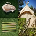 thumbnail image 6 of Outdoor Cotton Canvas Adult Camping Indian Teepee Pyramid Tent for 2 Person, 6 of 6