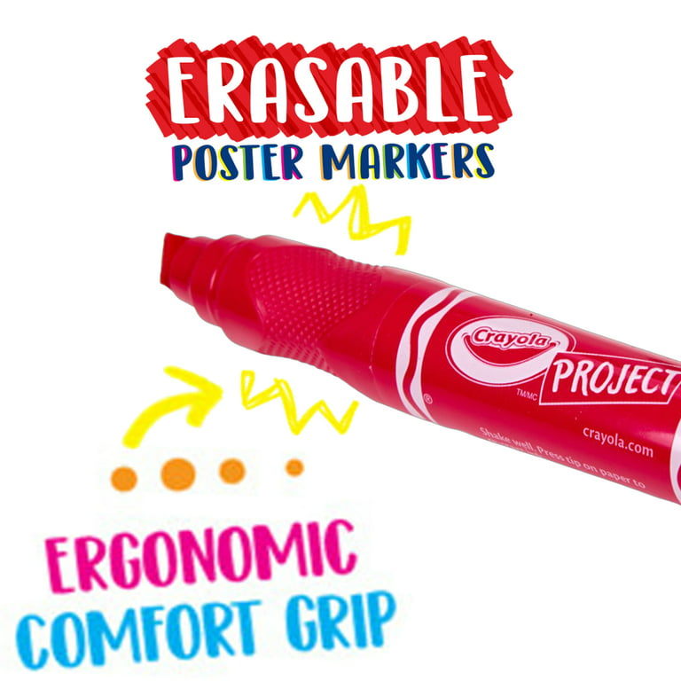 Erasable Poster Markers, Project Supplies, Crayola.com