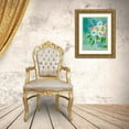 thumbnail image 3 of Moore, Regina 25x32 Gold Ornate Wood Framed with Double Matting Museum Art Print Titled - Pastel Blossoms II, 3 of 4