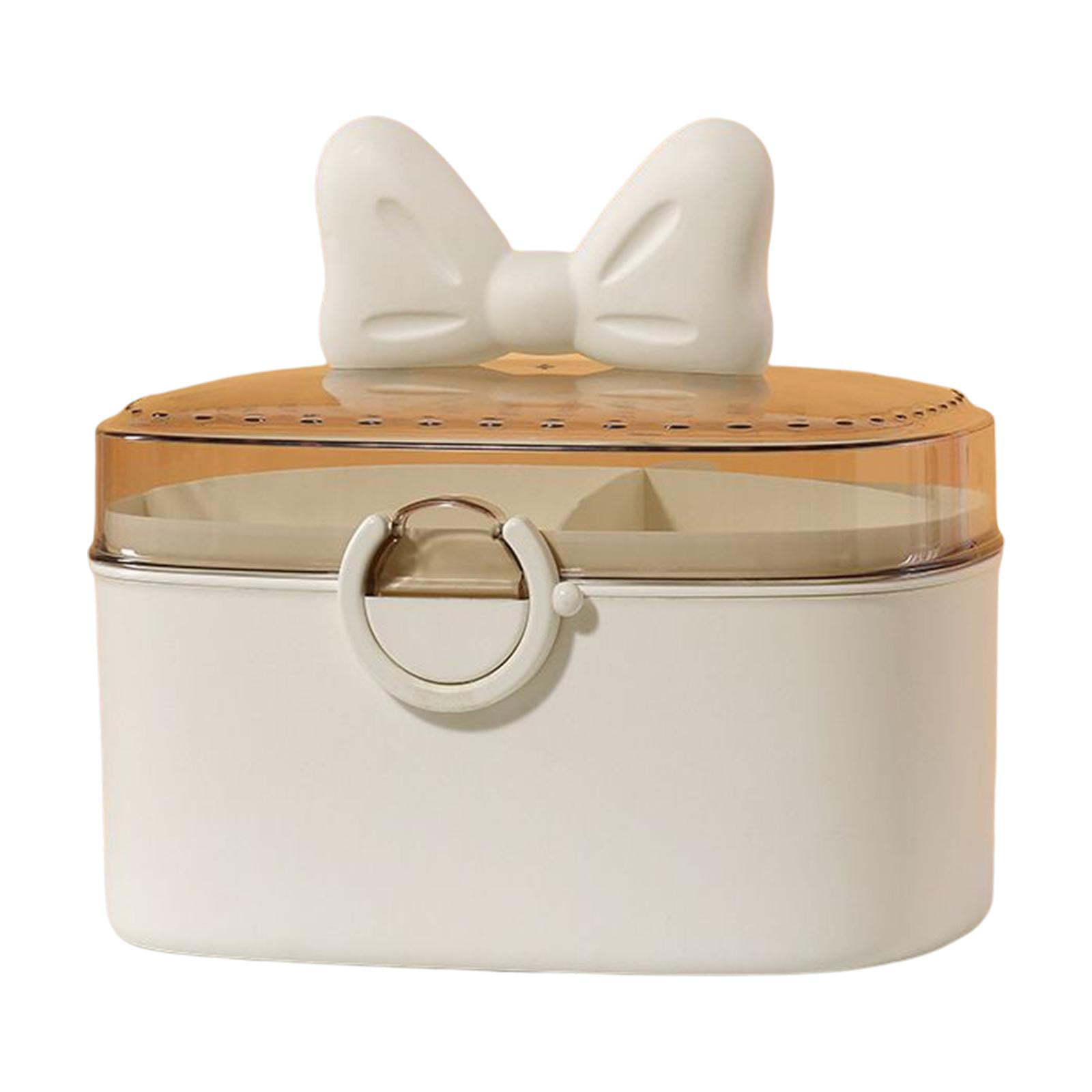 Plastic Cute Bowknot Jewelry Storage Box Jewelry Hair - Temu