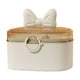thumbnail image 1 of Caja de almacenamiento para accesorios para el cabello, organizador de joyas, vitrina con bandeja extraíble Blanco, 1 of 8