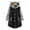 Black, variant on Turilly Womens Jackets Ladies Women Button Coat Patchworl Tops Hooded Pullover Loose Sweater Blouse Plus Size