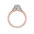 thumbnail image 2 of 0.65 T.C.W Pear Shaped Real Diamond New Design Solitaire Wedding Ring for Women Solid 18K Rose Gold Size 3.5, 2 of 6