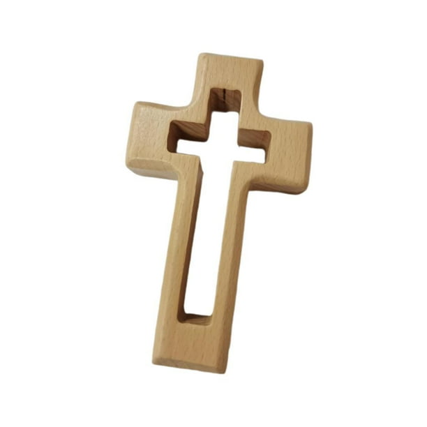 Adorno de Jesús, Cruz de madera, Decoración, Escultura, Escudo, Cruz, Cruz decorativa Café