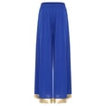 thumbnail image 6 of Aislor Women Liturgical Praise Dance Outfits Long Sleeve Worship Tunic Dress with Wide Leg Pants Royal Blue XXL, 6 of 7