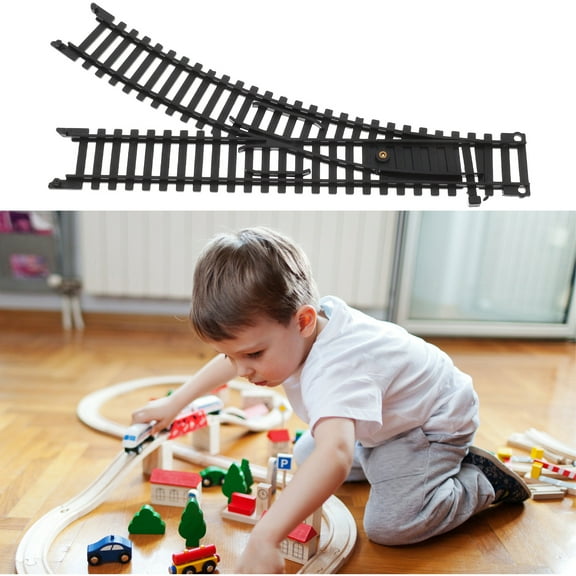 LEXSOMEO 1Pair Replacement Parts for Toy Train Toddler Train Track Expansion Pack Plastic Railway Track Child Educational Plaything