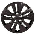 thumbnail image 3 of Fuel Rider Set of 4 16 inch Gloss Black Snap-On Hubcaps With 5 Double Split Spoke Compatible With 2021-2024 Nissan Sentra S Standard Steel Wheel Covers, 3 of 5
