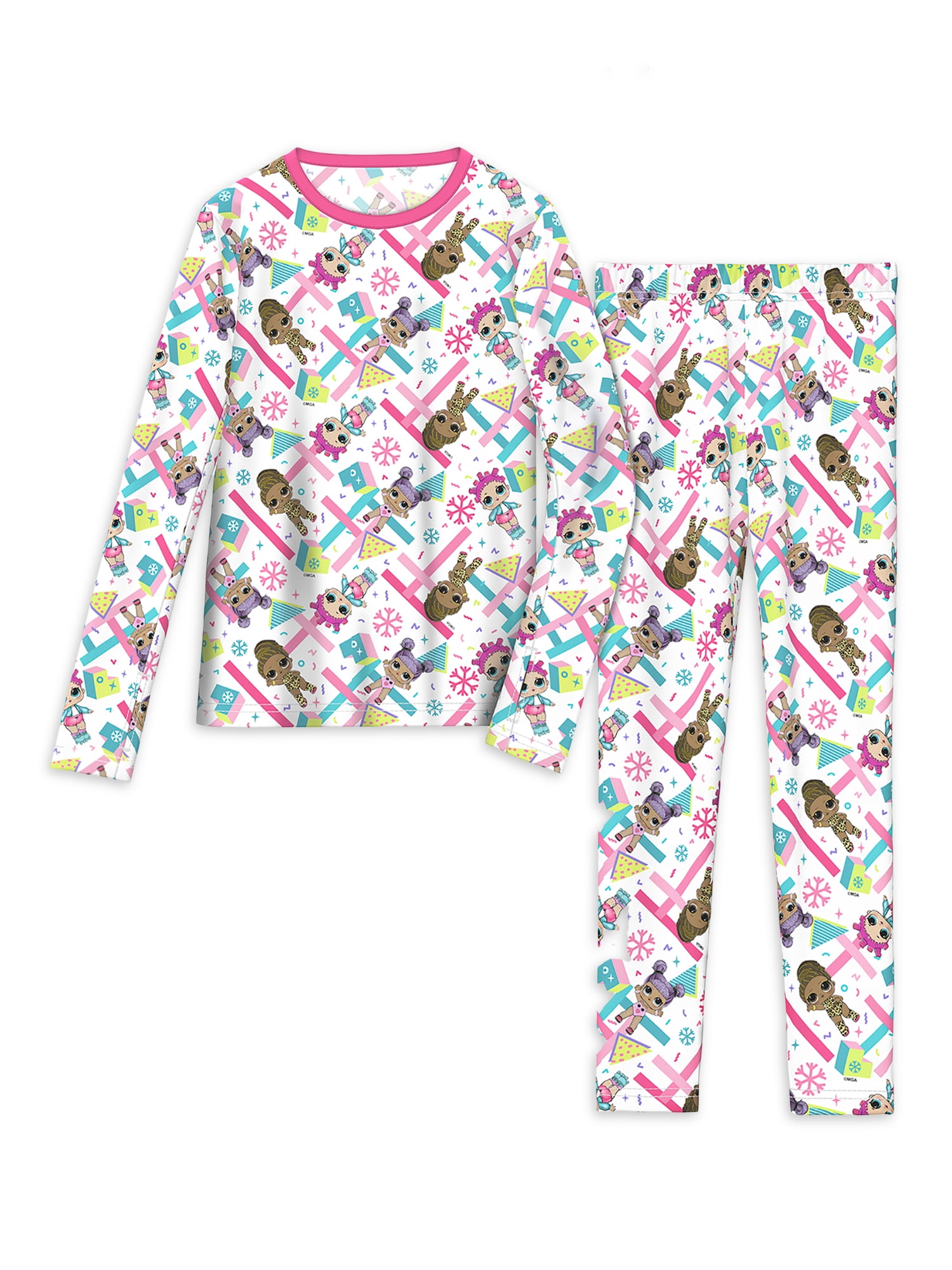 Climateright By Cuddl Duds Girls' LOL Thermal Set, Sizes SL