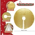 thumbnail image 4 of Small Christmas Tree Skirt, Sparkle Sequin Tree Mat for Xmas Party Decor, 4 of 8
