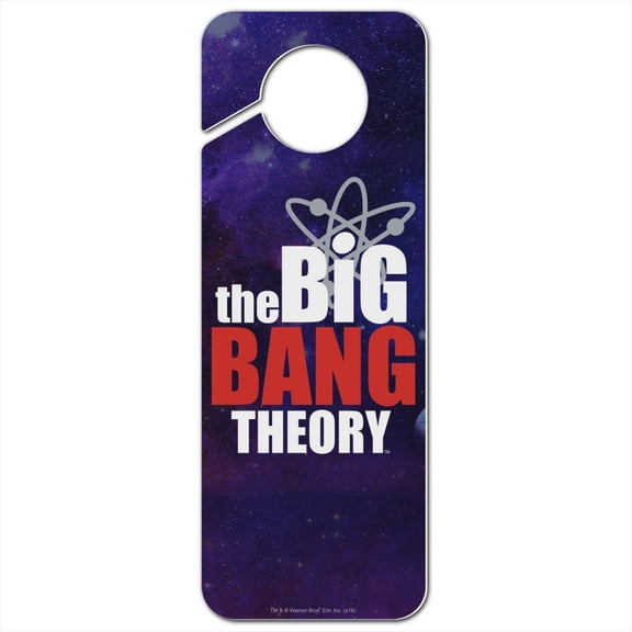 The Big Bang Theory Logo Plastic Door Knob Hanger Sign