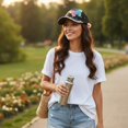thumbnail image 3 of Hsqqdc Rhinestones Butterfly Baseball Cap, Bling Adjustable Sun Hat for Outdoor Sport, 3 of 7